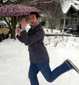Aric's new work commute.